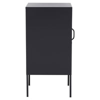 Olivia's Asher 1 Drawer Metal Lockable Cabinet in Black