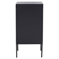 Olivia's Asher 1 Drawer Metal Lockable Cabinet in Black