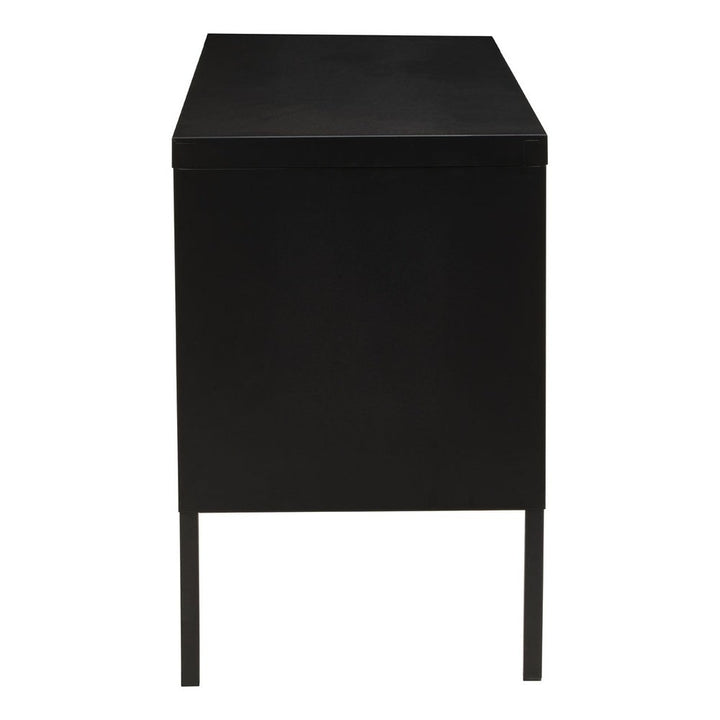 Asher 2 Drawer Metal Lockable Cabinet - Black Premier 7