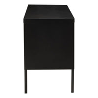 Olivia's Asher 2 Drawer Metal Lockable Cabinet in Black