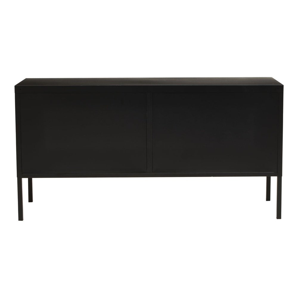 Olivia's Asher 2 Drawer Metal Lockable Cabinet in Black