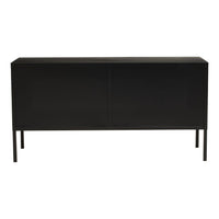 Olivia's Asher 2 Drawer Metal Lockable Cabinet in Black