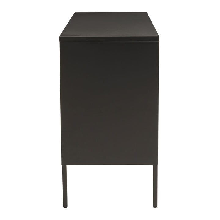 Soft Industrial Collection Ariella Three Door Sideboard - Black Premier 8