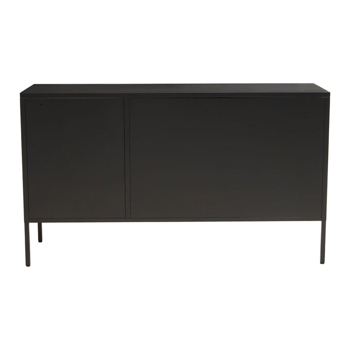 Soft Industrial Collection Ariella Three Door Sideboard - Black Premier 9