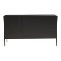 Olivia's Soft Industrial Collection - Ariella Three Door Sideboard in Black