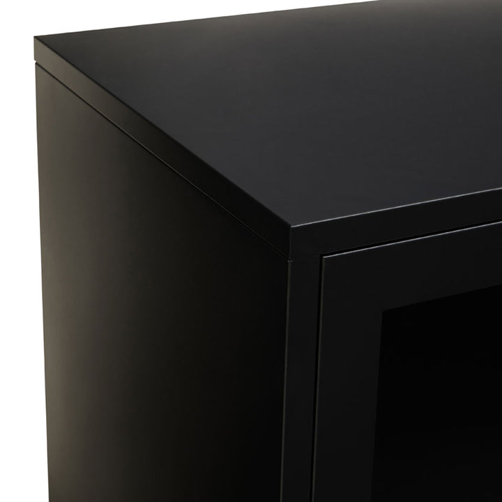 Soft Industrial Collection Ariella Three Door Sideboard - Black Premier 12