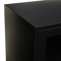 Olivia's Soft Industrial Collection - Ariella Three Door Sideboard in Black