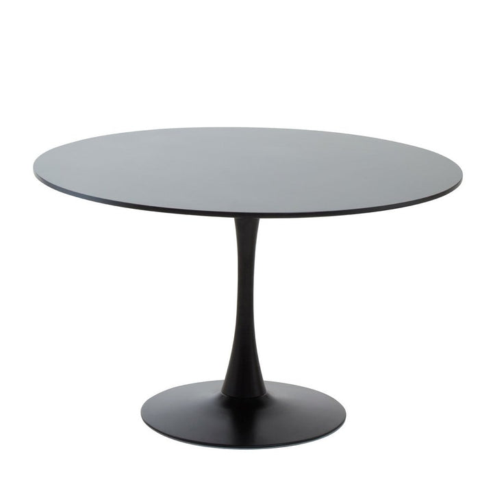 Leyla Large Round Dining Table - Black Premier 2