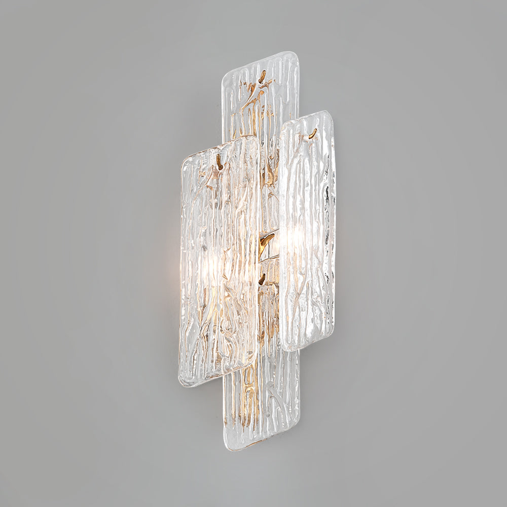 Hudson Valley Lighting Piemonte Copper Base And Handmade Clear Shade 2 Wall Light