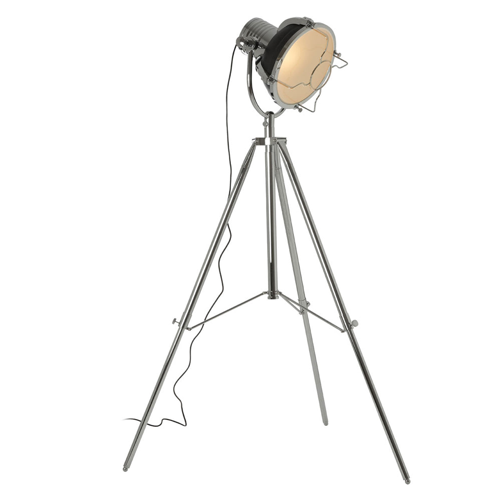 Olivia's Soft Industrial Collection - Industrial Revolution Floor Lamp in Matt Black