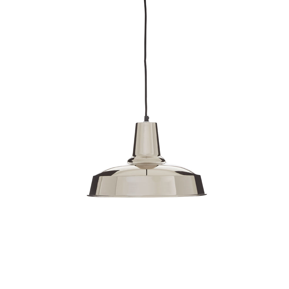 Olivia's Soft Industrial Collection - Newby Deep Plate Iron Pendant Light