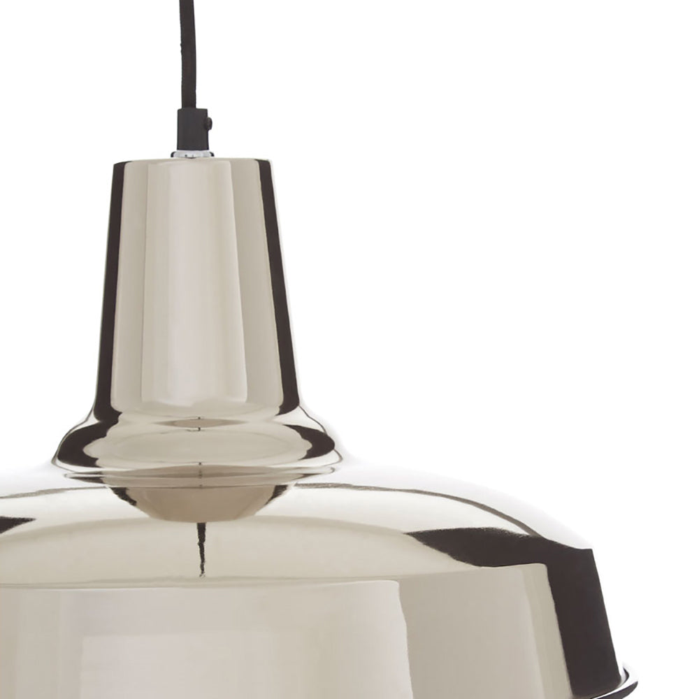 Olivia's Soft Industrial Collection - Newby Deep Plate Iron Pendant Light