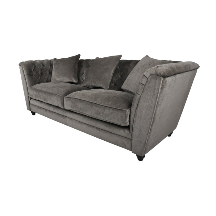 RV Astley Ely 2 Seater Sofa Mouse Chenille Grey