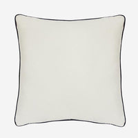 Andrew Martin Pelham Milk Cushion with Denim Piping