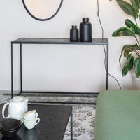 Olivia's Nordic Living Collection Parkes Console Table in Black