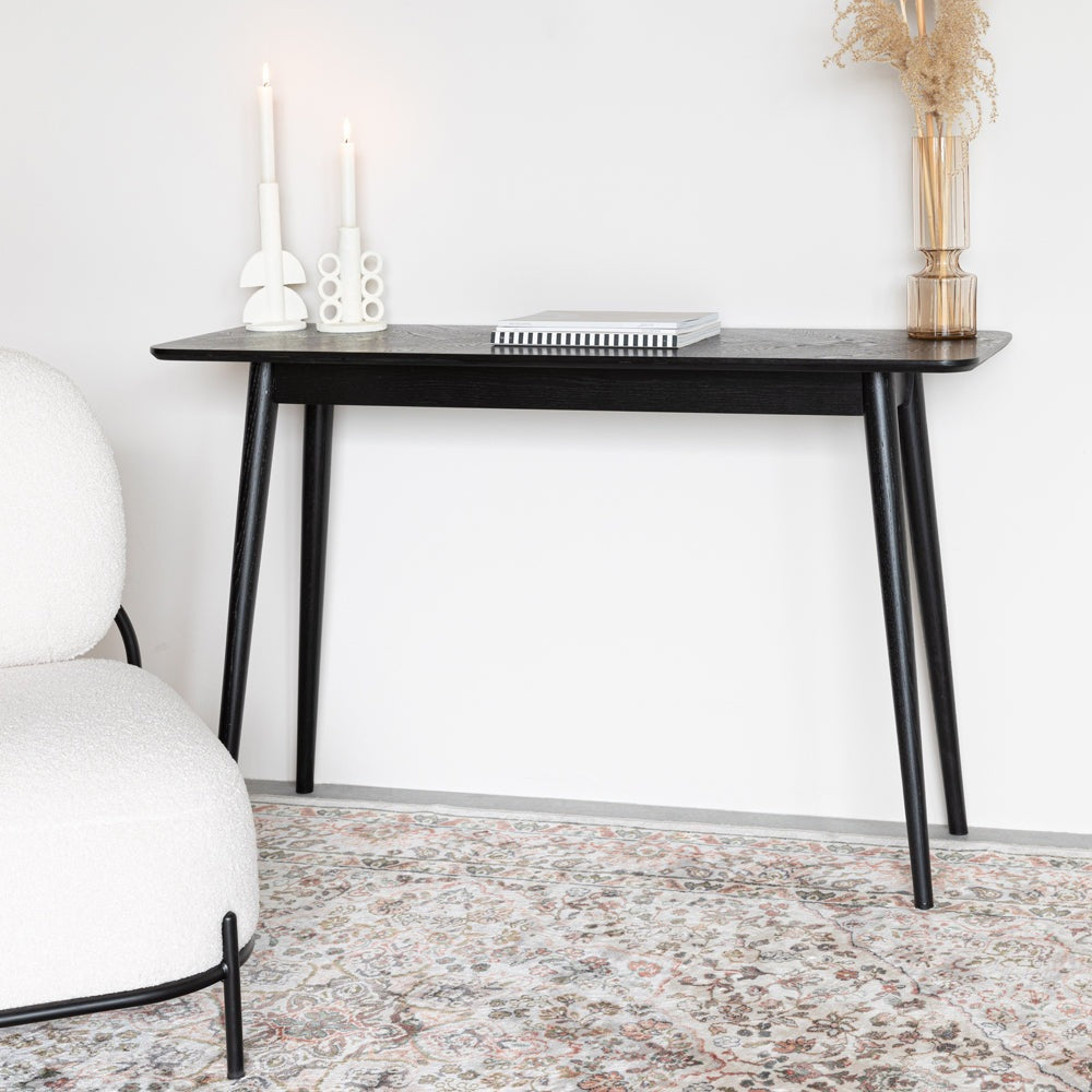 Olivia's Nordic Living Collection Floris Console Table in Black