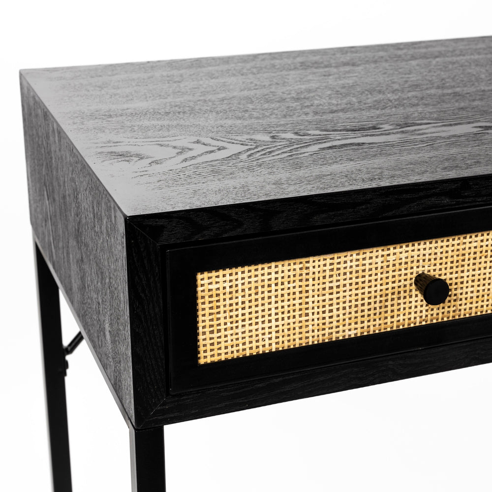 Olivia's Nordic Living Collection Guy Console Table in Black