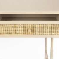 Olivia's Nordic Living Collection Maya 2 Drawer Console Table in Beige