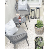 Gallery Outdoor Kenrick 2 Seater Bistro/Tea Set Grey