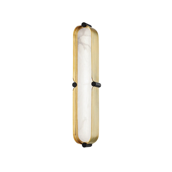 Tribeca Wall Light - Aged Brass & White Hudson Valley Lighting 1
