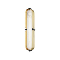 Hudson Valley Lighting Tribeca Brass Base And White Shade Wall Light