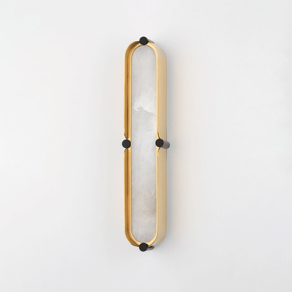 Tribeca Wall Light - Aged Brass & White Hudson Valley Lighting 2