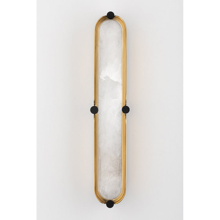 Tribeca Wall Light - Aged Brass & White Hudson Valley Lighting 3