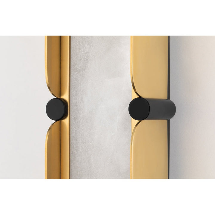 Tribeca Wall Light - Aged Brass & White Hudson Valley Lighting 5