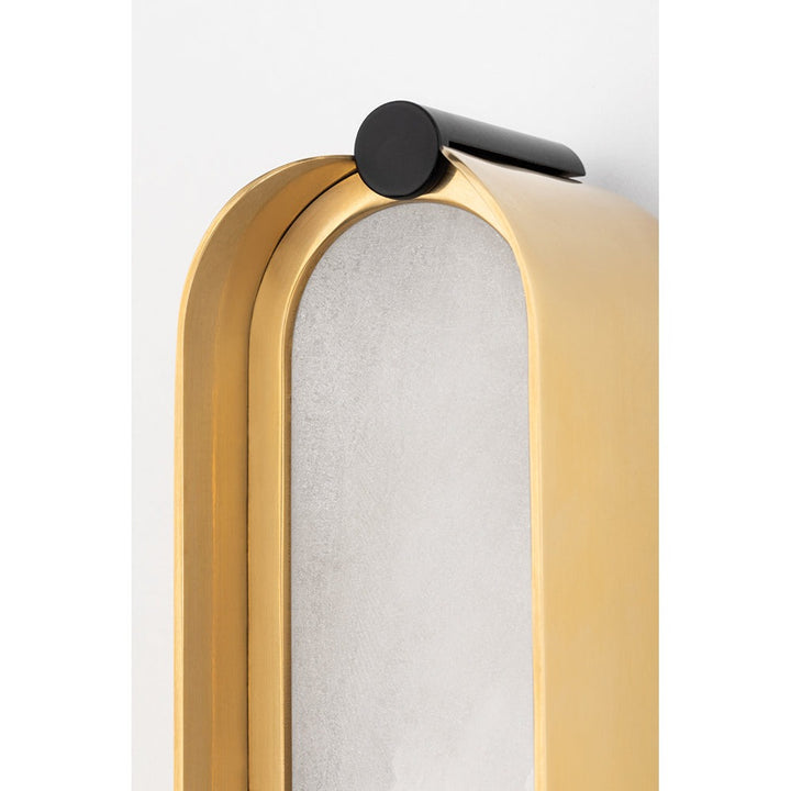 Tribeca Wall Light - Aged Brass & White Hudson Valley Lighting 6