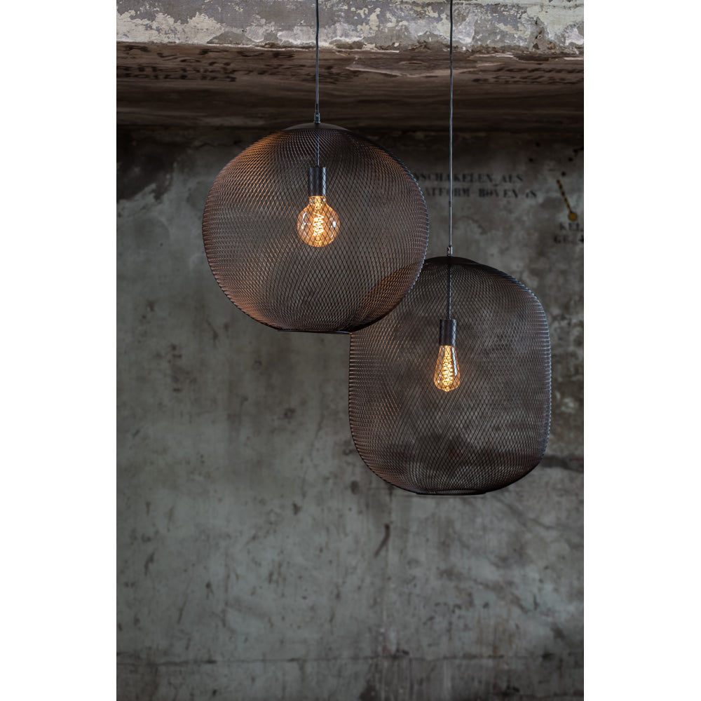 Light & Living Reilley Cylindrical Pendant Matt Black