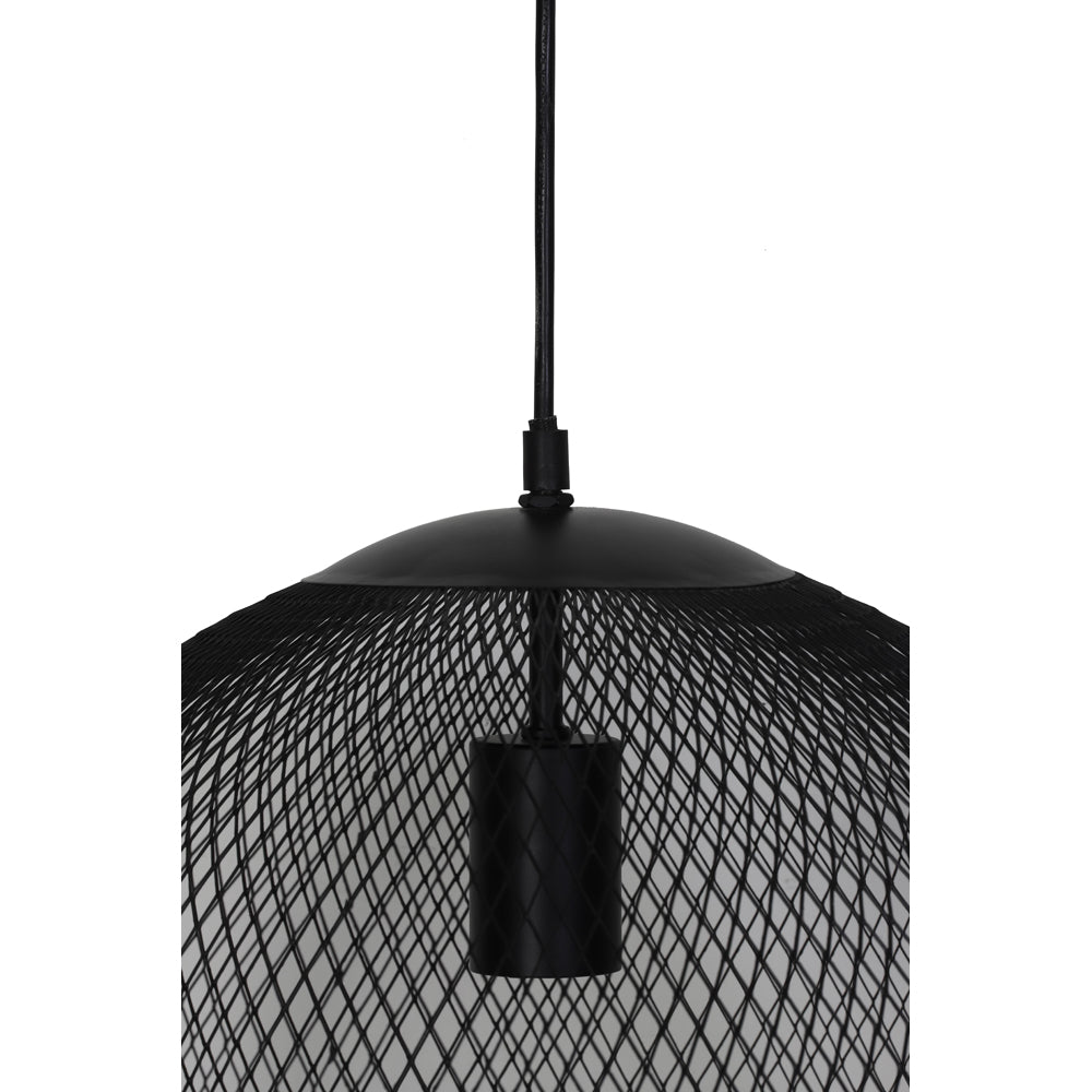 Light & Living Reilley Cylindrical Pendant Matt Black