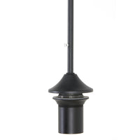 Light & Living Mayson Pendant Matt Black And Glass Brown