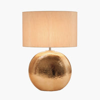 Olivia's Vera Textured Ceramic Table Lamp in Bronze