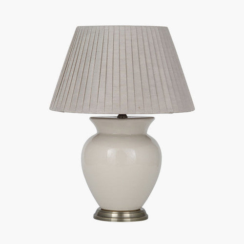 Olivia's Harley Ceramic Table Lamp in Cream