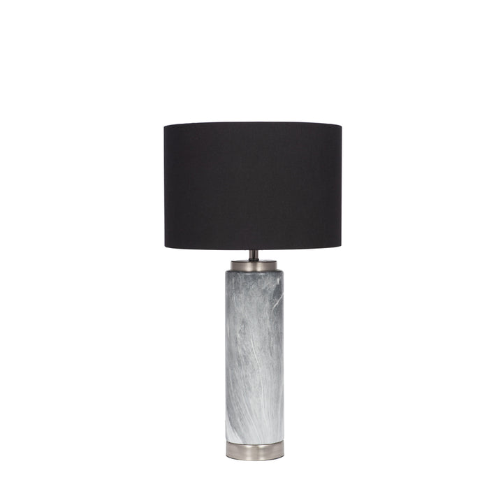 Caria Tall Marble Effect Ceramic Table Lamp - Grey Pacific Lifestyle 1