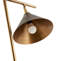 Olivia's Netty Table Lamp in Matt Black and Antique Brass