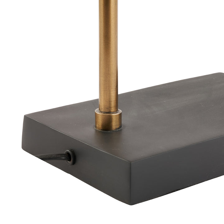 Netty Table Lamp - Matt Black & Antique Brass Pacific Lifestyle 5