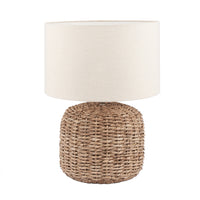 Olivia's Pheobe Small Natural Woven Table Lamp