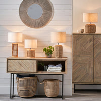 Olivia's Pheobe Tall Natural Woven Table Lamp