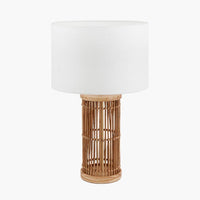 Olivia's Sara Ribbed Tall Table Lamp in Natural