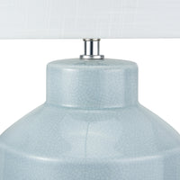 Olivia's Nala Crackle Effect Table Lamp in Duck Egg Blue