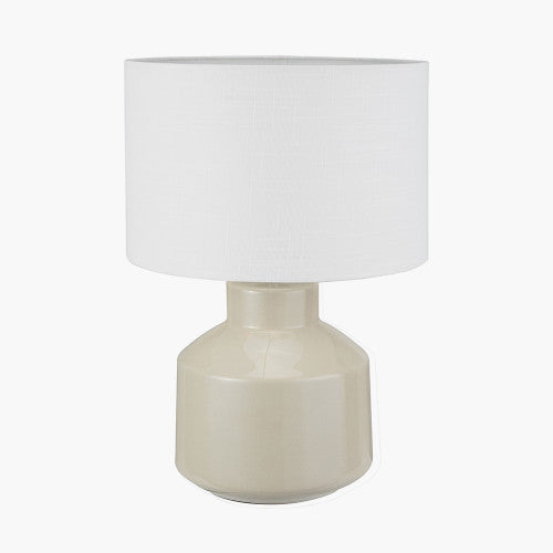 Olivia's Nala Crackle Effect Table Lamp in Cream