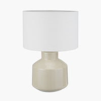 Olivia's Nala Crackle Effect Table Lamp in Cream