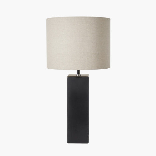 Joji Ceramic Tall Table Lamp - Black Pacific Lifestyle 3