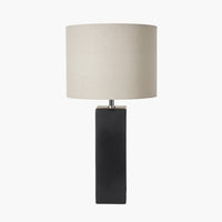 Olivia's Joji Ceramic Tall Table Lamp in Black