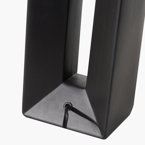 Olivia's Joji Ceramic Tall Table Lamp in Black