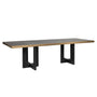 Richmond Cambon Dining Table in Coffee Brown & Black