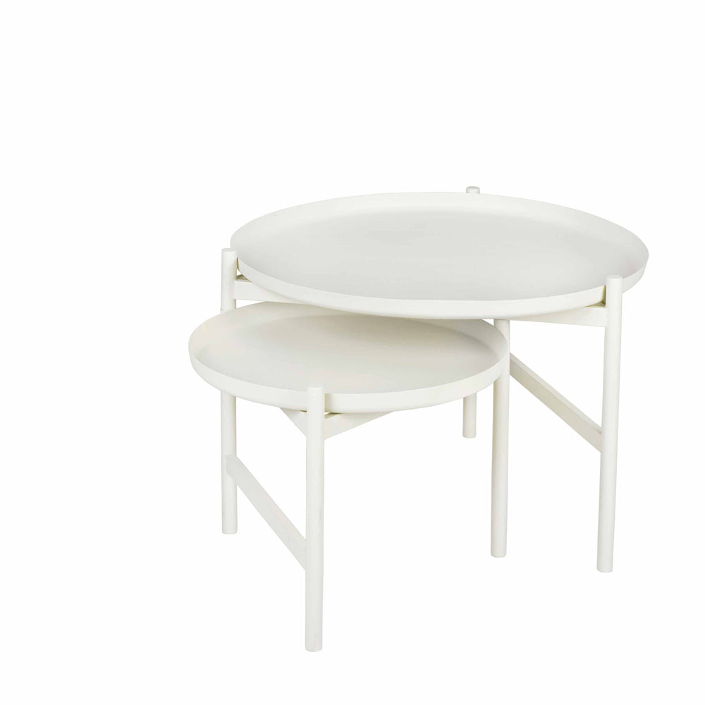  Broste Copenhagen-Broste Copenhagen Turner Table Side Table in White-White 277 