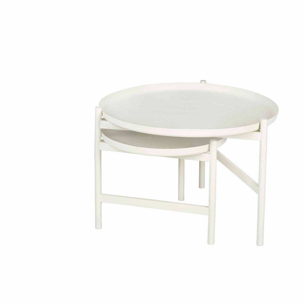  Broste Copenhagen-Broste Copenhagen Turner Table Side Table in White-White 045 