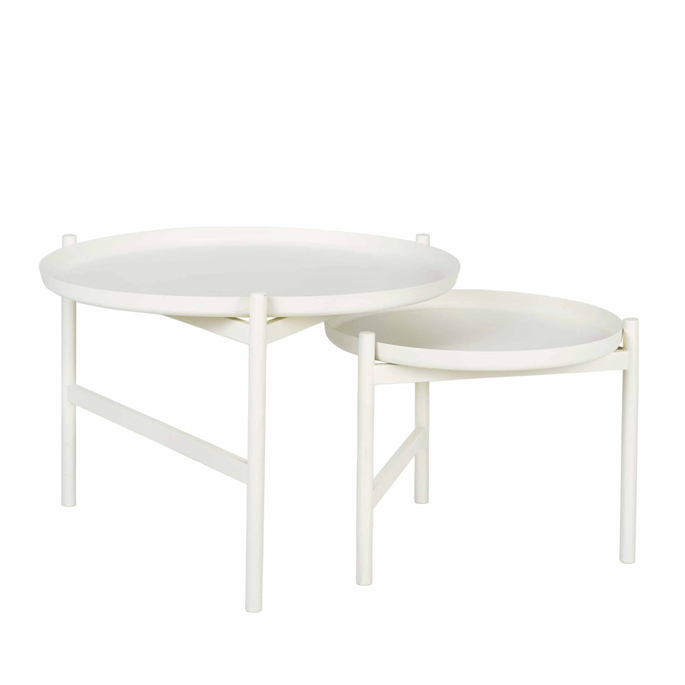 Broste Copenhagen Turner Table Side Table in White